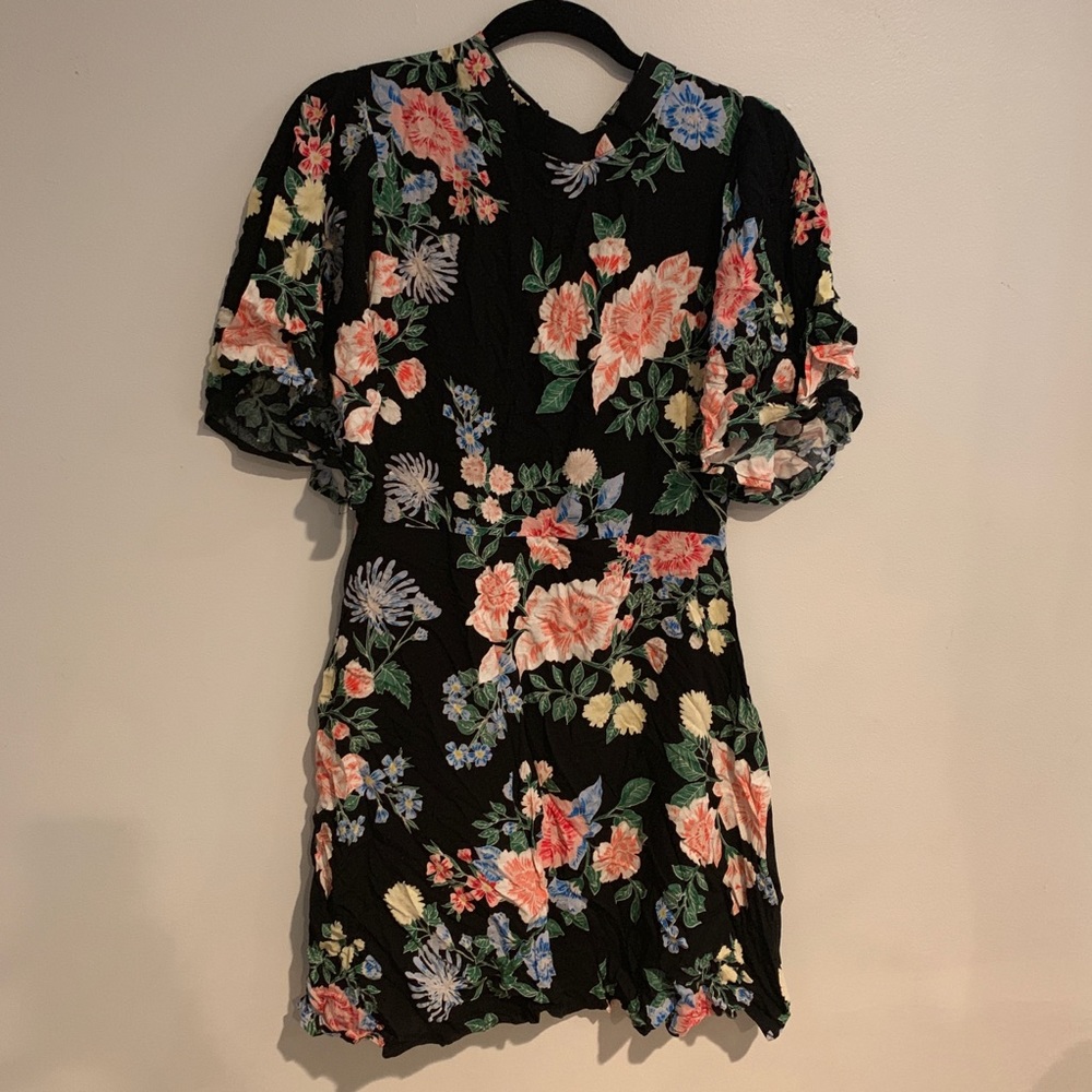 Black Floral Carly Jean Los Angeles dress